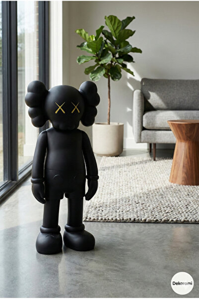 Dekoromi Kaws Figür Companion Heykel 62x27 Cm Dev Boy Polyester Biblo Ev Deko...