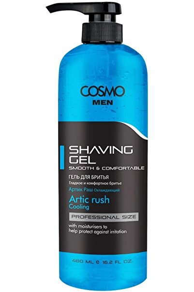 Cosmo Men Arctic Rush Cooling Menthol Ice Shaving Gel Shaker (480ml)