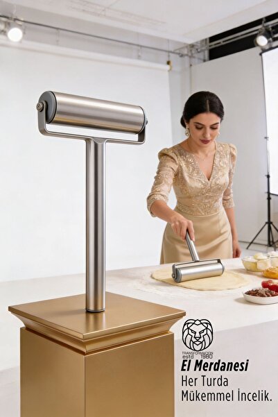 Transformacion Paslanmaz Çelik El Merdanesi: Profesyonel Pizza Mantı ve Hamur...
