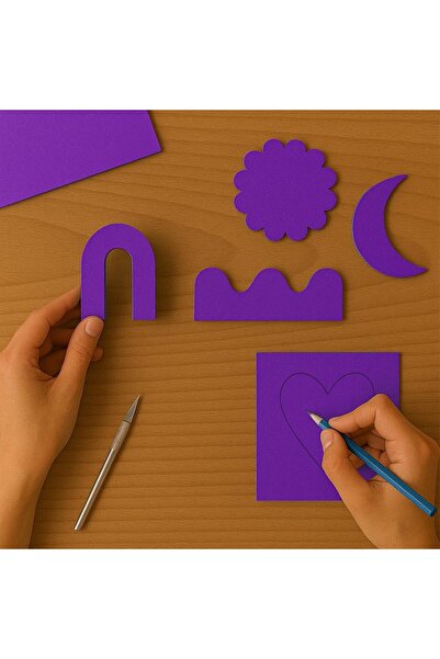 Kika Artistic Paper Colored Cardboard 35X50 5-Pack Purple