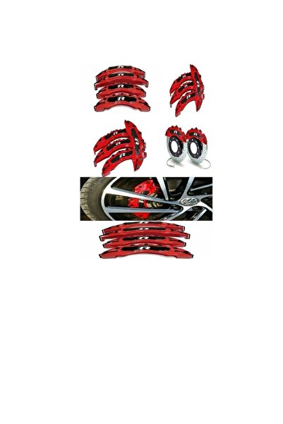 X POWER TUNİNG vw scirocco uyumlu kırmızı r logolu kaliper kapağı