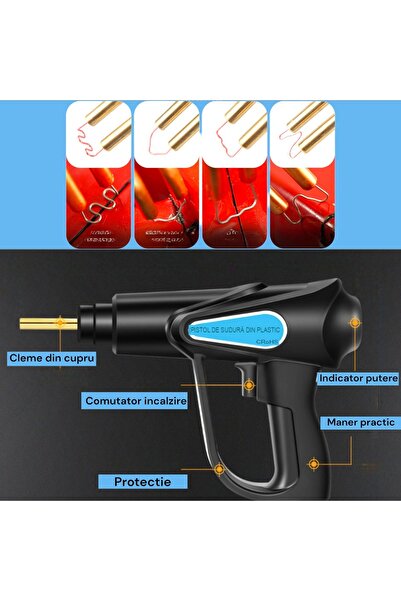 OEM Pistol lipit si sudat plastic 70W, profesional, repararea fisurilor la au...
