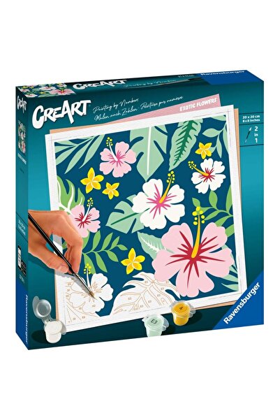 Cubic Fun Ravensburger - Pictura pe numere flori exotice