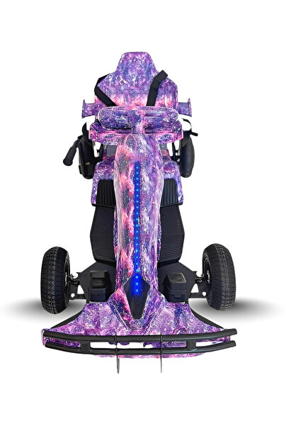 Generic Kids 36V Electric Go Kart - Purple Racing Edition with LED Lights, Pe...