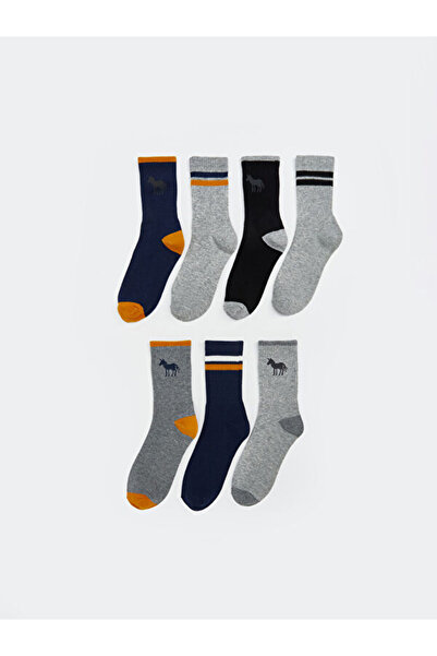 LC Waikiki Sparkling Choices Embroidered Boys' Socks 7-Piece from Shining Store