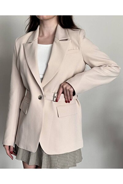 moda çağdaş Toka curea piese Jachetă tip blazer de calitate premium