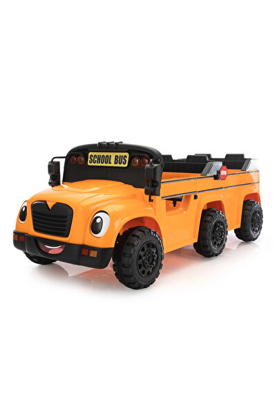 Leno حافلة مدرسية للأطفال بجهد 12 فولت ومقعدين - سيارة لعبة تعمل بالبطارية، م...