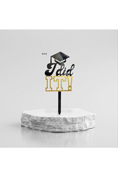 Dmc Acrylic decorations for graduation day 3pcs