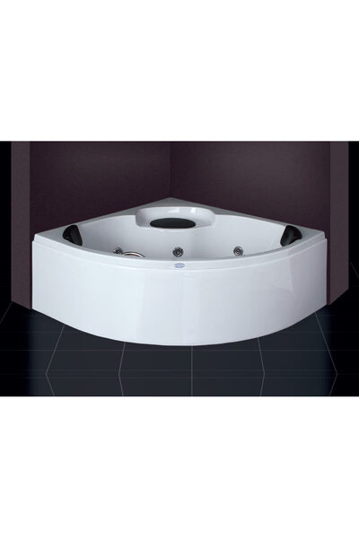 SELİKA 130x130 Köşe Jakuzi 6 Jetli Motorlu Beyaz (Blower Yok)