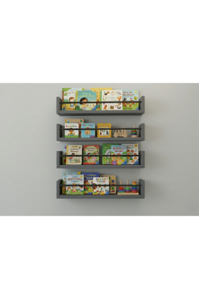 EGN WOODS 40X4 Anthracite Mdf Baby Room Organizer Children's Room Montessori ...