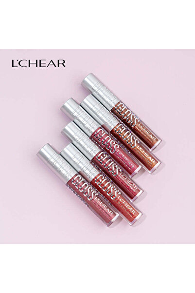 L'CHEAR ملمع شفاه لامع من إل تشير شاين، 6 قطع، DQ1257
