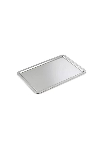 ozbience Şık ve geniş 33x23cm paslanmaz tepsi, mutfağınıza zarafet katar