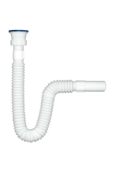 AyrStore Uzun Körüklü Lavabo Sifonu, Banyo ve Mutfak için Esnek Drenaj Borusu
