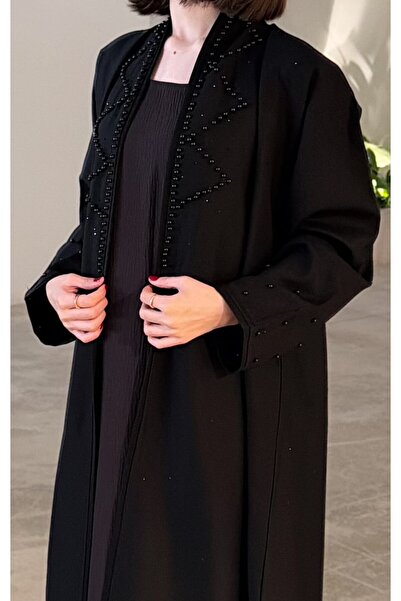 thaayira عباية أريج السوداء بقصة نص كلوش واسعة – تصميم أنيق بلمسات فاخرة للمن...