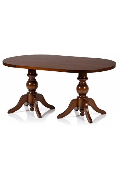 Masifart Albani 160 cm Baba Oval Yemek Masası