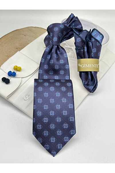 Gutiero Κλασική γραβάτα με μωβ μοτίβο