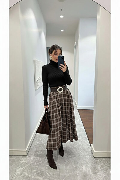 bmd Kadın Slimfit Balıkçı Yaka Kazak