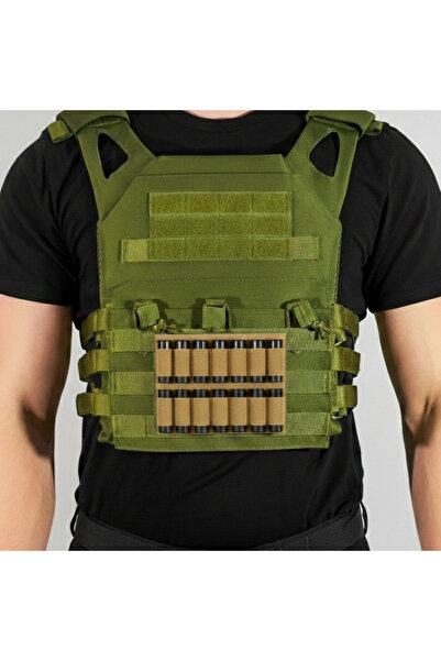 Fivy 14 Adet Kapasiteli Taktikal Yelek İçin Fişeklik Paneli, Balistik Taşıyıc...