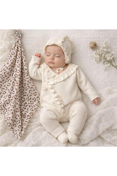 Nipperland Kruvaze Fırfırlı 3lü Kız Bebek Hastane Çıkışı Seti