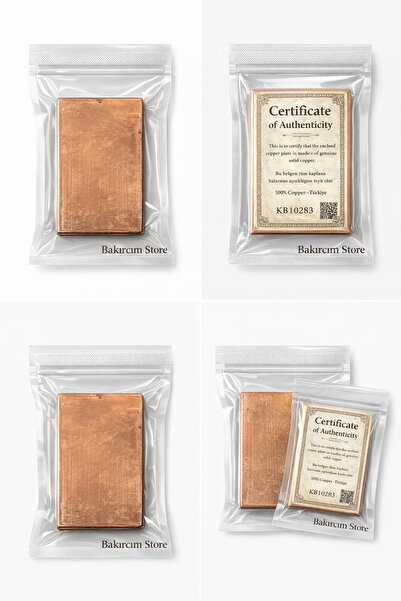 BAKIRCIM STORE Saf Bakır Külçe %99,9 Saf 500 GR