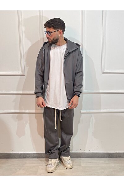 Urban Collection Men's gray polyester tracksuit
