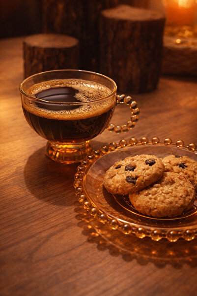 EVCACIYE Boncuk tabaklı çay,kahve,sunum fincanı