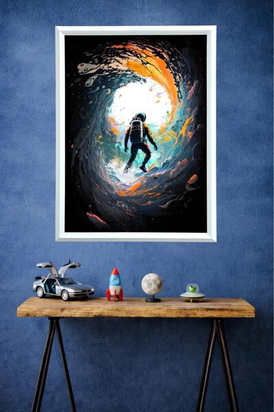 LUXRN Astronaut Universe Space Themed Modern Art Framed Wall Painting Series