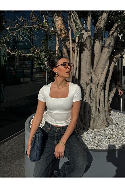 IŞILDA FASHION Bluză cu gât pătrat