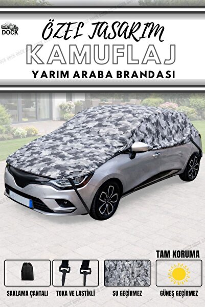 Dock KAMUFLAJ DESENLİ YARIM ARABA BRANDASI (TAM KORUMA)