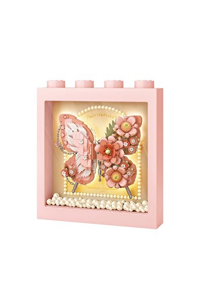 ATABY Loz Led Frame Series: Pink Butterfly with Pearls |   Can Be Hung |   82...