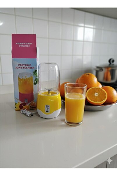 abnturk USB Şarjlı Kişisel Portatif Blender 400 ml Meyve Sıkacağı ve Karıştır...