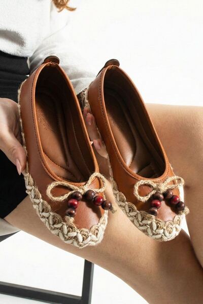 STOCON Дамски балерини Caldera Taba от кожа с термоподметка STC1232