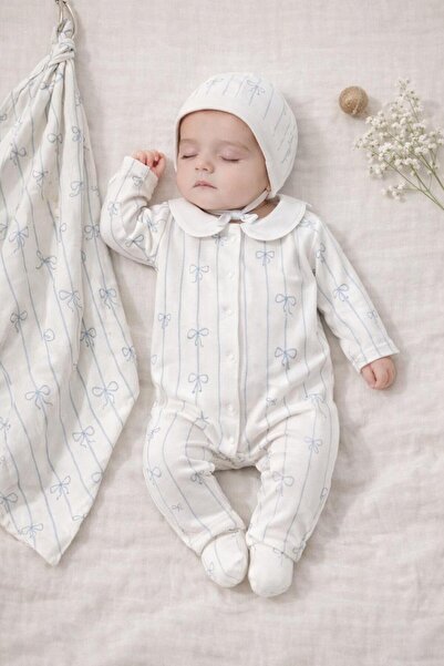 Nipperland Fiyonklu Çizgili 8li Hastane Çıkış Seti