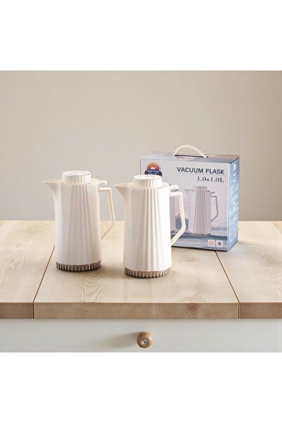 AR HOME TEA-COFFE VACUUM FLASK -THERMOS SET-1.0 LT+1.0LT