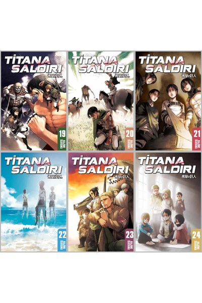 Gerekli Şeyler Yayıncılık Titana Saldırı 19-24. Ciltler 6 lı Manga Seti