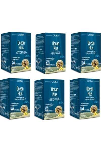 Orzax Ocean Plus 1200 Mg 30 Capsules 6 Pieces