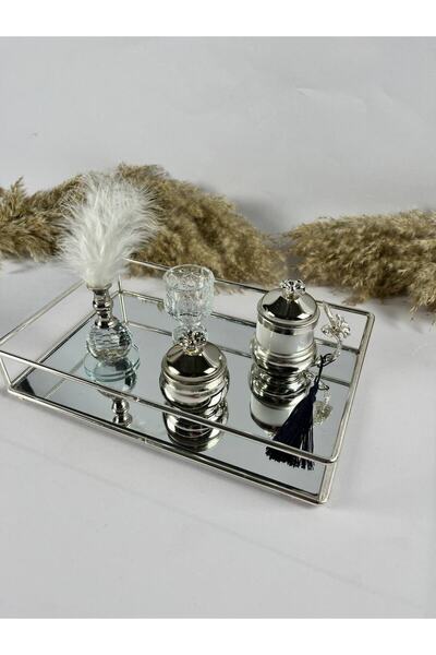 ozbience Gümüş Söz Nişan Damat Kahvesi Lüx Fincan Takımı