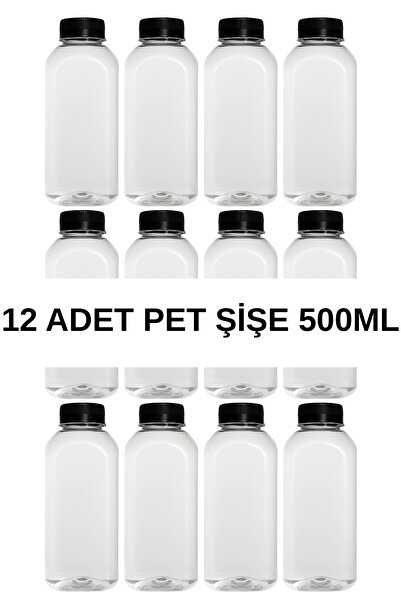 Kefeli 12 Adet 500ml Detox Meyve Suları Smoothie'ler Diyet Sporcu içeceği Pet...