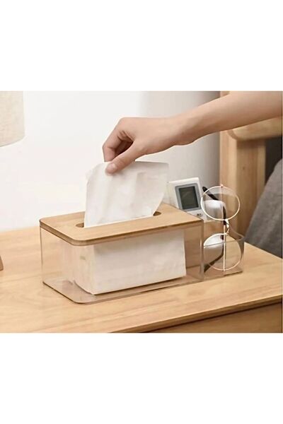 BAROTTİ İskandinav Tarz Bambu Model Pinterest Peçetelik Dekoratif Masaüstü Pe...