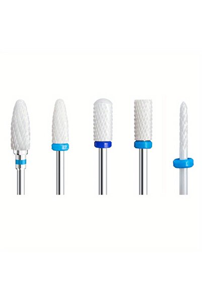 Choice5 مجموعة Mix2 الزرقاء، 5 قطع من رؤوس مثقاب الأظافر المصنوعة من كربيد ال...