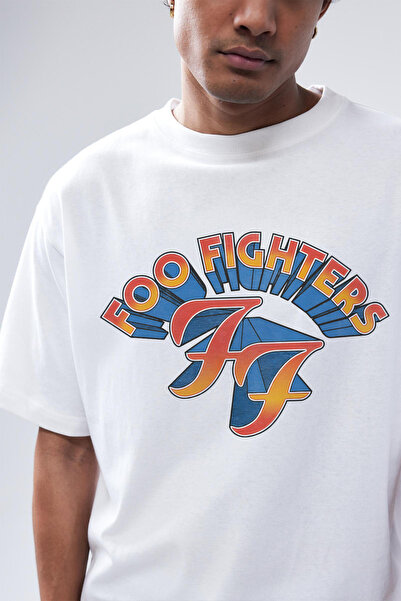 Tee&more. Unisex Oversize T-shirt με στάμπα Foo Fighters Premium