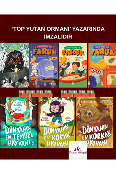 Timaş Çocuk Top Yutan Ormanı(İMZALI)Faruk-1-2-3, Dünyanın En Korkak Hayvanı, ...