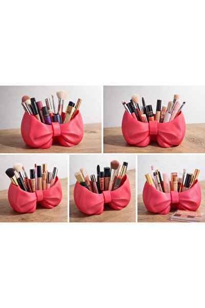 Exyrio 3D Printed Bowknot Makeup Organizer |   Cosmetic Organizer |   Brush a...