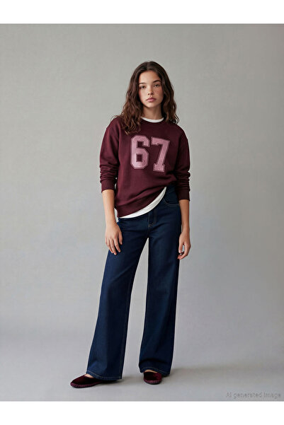 LC Waikiki RMZ GİYİM FARKIYA بنطلون جينز واسع الساق للفتيات