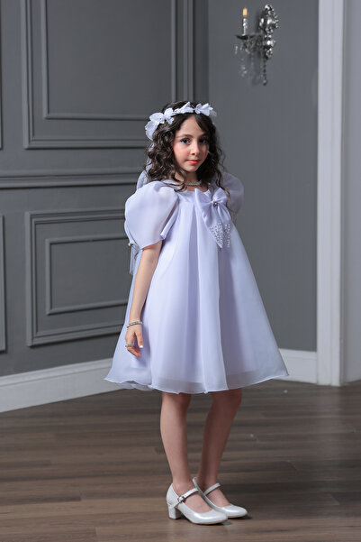 Alesayi_kids Girls' dress with headband, sizes 7-11 years