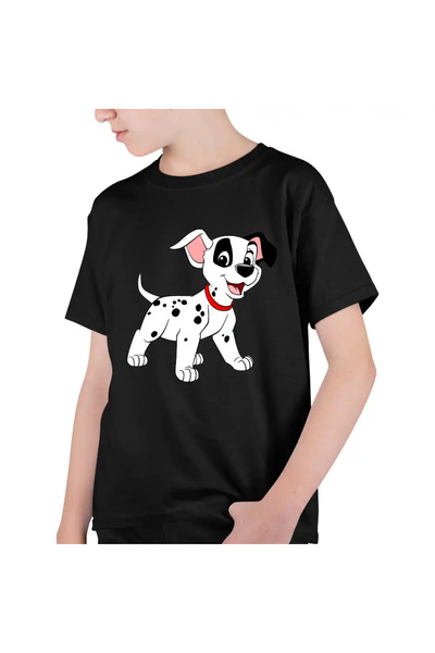 OEM Tricou Copii Baieti 101 Dalmatieni Patch Catelus Dalmatian