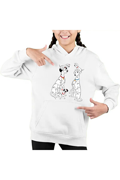 OEM Children's Sweatshirt Girls 101 Dalmatians Pongo Perdita Puppies Family