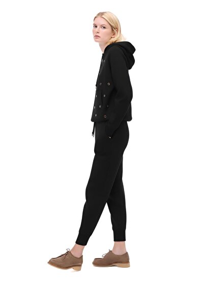 Perspective Triko Rahat Kalıp Bilek Boy Siyah Pantolon