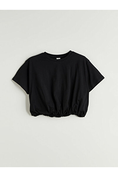 LC Waikiki تي شيرت قصير للفتيات من Zero Roba Collar من UZG STORE