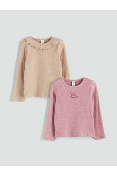 LC Waikiki Camisole Long Sleeve Girl's T-Shirt 2-Pack for Style Seekers from ...